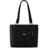 imageWrangler Distressed Tote Bag for Women Western Purse Multi Pockets Handbags and Shoulder BagBraidedrich Black