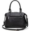 imageWrangler Doctor Bag Top Handle Purse Hobo Shoulder Barrel Satchel Handbags for WomenCow Black