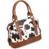 imageWrangler Doctor Bag Top Handle Purse Hobo Shoulder Barrel Satchel Handbags for WomenCow Brown