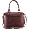imageWrangler Doctor Bag Top Handle Purse Hobo Shoulder Barrel Satchel Handbags for WomenJet Wine Dark Red