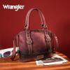 imageWrangler Doctor Bag Top Handle Purse Hobo Shoulder Barrel Satchel Handbags for WomenJet Wine Dark Red