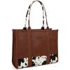 imageMontana West  Wrangler Tote Bag for Women Western Cow Print Purse Designer Top Handle HandbagsL Brown