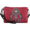 imageMontana West Western Aztec Collection Tote Handbag Wristlet Clutch Shoulder Bag for WomenA4 Burgundy