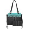 imageMontana West Western Tooled Collection Tote Bag for Women Vegan Leather Shoulder Handbag with Fringe MW1155G8250BKW