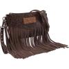 imageWrangler Crossbody Small Purse for Women Wristlet Fringe Bag Western PurseAngel Coffee