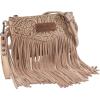 imageWrangler Crossbody Small Purse for Women Wristlet Fringe Bag Western PurseAngel Khaki