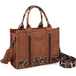 imageMontana West  Wrangler Tote Bag for Women Western Cow Print Purse Designer Top Handle HandbagsM Lepardguitar Strap