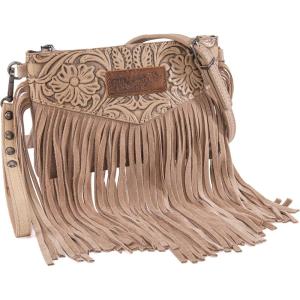 imageWrangler Crossbody Small Purse for Women Wristlet Fringe Bag Western PurseAngel Khaki
