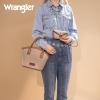imageMontana West Wrangler Small Tote Bag for Women Distressed Shoulder Purse Woven Handle Crossbody Bags with Adjustable StrapAkhaki