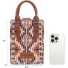 imageWrangler Small Crossbody Bags for Women Aztec Cow Print Small Western Purse and Mini HandbagAngelbrown