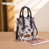 imageWrangler Small Crossbody Bags for Women Aztec Cow Print Small Western Purse and Mini HandbagAngelcowblack