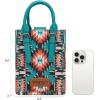 imageWrangler Small Crossbody Bags for Women Aztec Cow Print Small Western Purse and Mini HandbagAngelturquoise