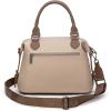 imageWrangler Towtone Satchel Handbags for Women Top Handle Medium Tote Bag and Designer Crossbody BagTancoffee