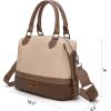 imageWrangler Towtone Satchel Handbags for Women Top Handle Medium Tote Bag and Designer Crossbody BagTancoffee