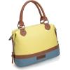 imageWrangler Towtone Satchel Handbags for Women Top Handle Medium Tote Bag and Designer Crossbody BagYellow