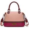 imageWrangler Towtone Satchel Handbags for Women Top Handle Medium Tote Bag and Designer Crossbody BagPinkmix