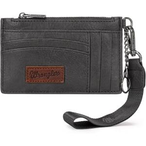 imageMontana West X Wrangler RFID Card Holder for Women Card ampamp ID Cases Small Credit Card Holder Womens Credit Card Wallet Pink Card HoldersAGrey