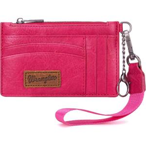 imageMontana West X Wrangler RFID Card Holder for Women Card ampamp ID Cases Small Credit Card Holder Womens Credit Card Wallet Pink Card HoldersAHot Pink
