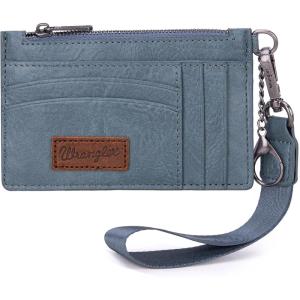 imageMontana West X Wrangler RFID Card Holder for Women Card ampamp ID Cases Small Credit Card Holder Womens Credit Card Wallet Pink Card HoldersAJeen Blue