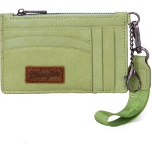 imageMontana West X Wrangler RFID Card Holder for Women Card ampamp ID Cases Small Credit Card Holder Womens Credit Card Wallet Pink Card HoldersALight Green