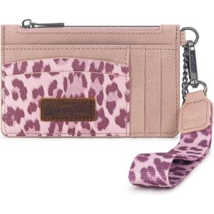 imageMontana West X Wrangler RFID Card Holder for Women Card ampamp ID Cases Small Credit Card Holder Womens Credit Card Wallet Pink Card HoldersLeopardPink