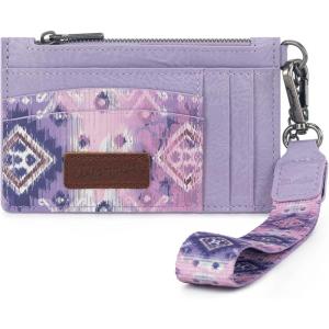 imageMontana West X Wrangler RFID Card Holder for Women Card ampamp ID Cases Small Credit Card Holder Womens Credit Card Wallet Pink Card HoldersWestern AztecPurple