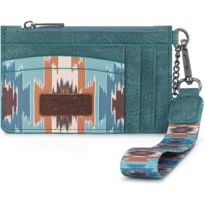 imageMontana West X Wrangler RFID Card Holder for Women Card ampamp ID Cases Small Credit Card Holder Womens Credit Card Wallet Pink Card HoldersWestern AztecTurquoise