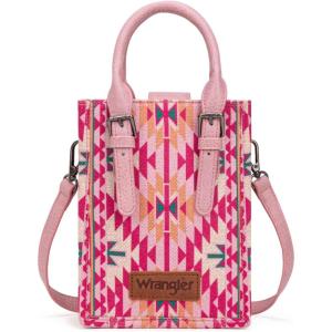 imageWrangler Small Crossbody Bags for Women Aztec Cow Print Small Western Purse and Mini HandbagAngelpink