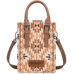 imageWrangler Small Crossbody Bags for Women Aztec Cow Print Small Western Purse and Mini HandbagAngeltan