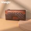 imageWrangler Minimalist Wallet for Women Credit Card Wallet Ladies Travel Wallets Monederos de Mujer Card Cases ampamp Money Organizers with Smooth Zippers TanBrown  Coffee