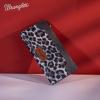 imageWrangler Minimalist Wallet for Women Credit Card Wallet Ladies Travel Wallets Monederos de Mujer Card Cases ampamp Money Organizers with Smooth Zippers TanLeopardGrey