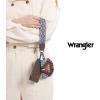 imageWrangler Western Keychain Wristlet Wallets for Women Retro Dual Pouch Wristlet Credit Card Holder Wallet with Zipper Pocket WG2214W0051BKAngel Coffee