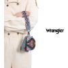 imageWrangler Western Keychain Wristlet Wallets for Women Retro Dual Pouch Wristlet Credit Card Holder Wallet with Zipper Pocket WG2214W0051BKAngel Navy