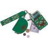 imageWrangler Western Keychain Wristlet Wallets for Women Retro Dual Pouch Wristlet Credit Card Holder Wallet with Zipper Pocket WG2214W0051BKAztecLightgreen