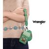 imageWrangler Western Keychain Wristlet Wallets for Women Retro Dual Pouch Wristlet Credit Card Holder Wallet with Zipper Pocket WG2214W0051BKAztecLightgreen