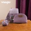 imageWrangler Western Keychain Wristlet Wallets for Women Retro Dual Pouch Wristlet Credit Card Holder Wallet with Zipper Pocket WG2214W0051BKAztecPurple
