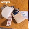 imageWrangler Western Keychain Wristlet Wallets for Women Retro Dual Pouch Wristlet Credit Card Holder Wallet with Zipper Pocket WG2214W0051BKAztecTan