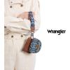 imageWrangler Western Keychain Wristlet Wallets for Women Retro Dual Pouch Wristlet Credit Card Holder Wallet with Zipper Pocket WG2214W0051BKRetro Jean
