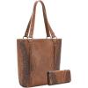 imageMontana West Western Tote Bag with Wallet Set for Women Floral Tooling Shoulder Handbag Vintage Purse