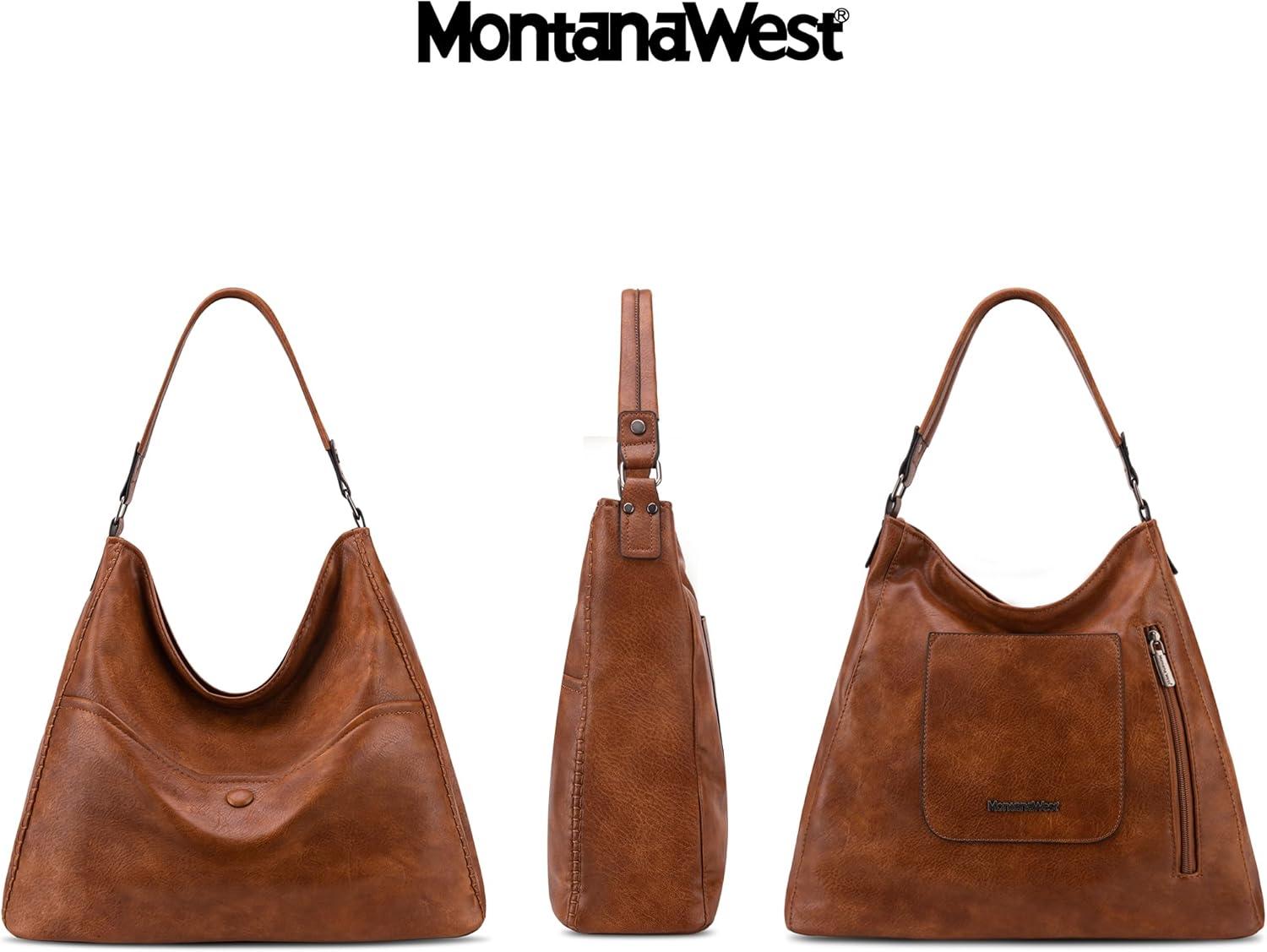 imageMontana West Hobo Purse for Women Large Shoulder Purses and Handbags Tote Bags