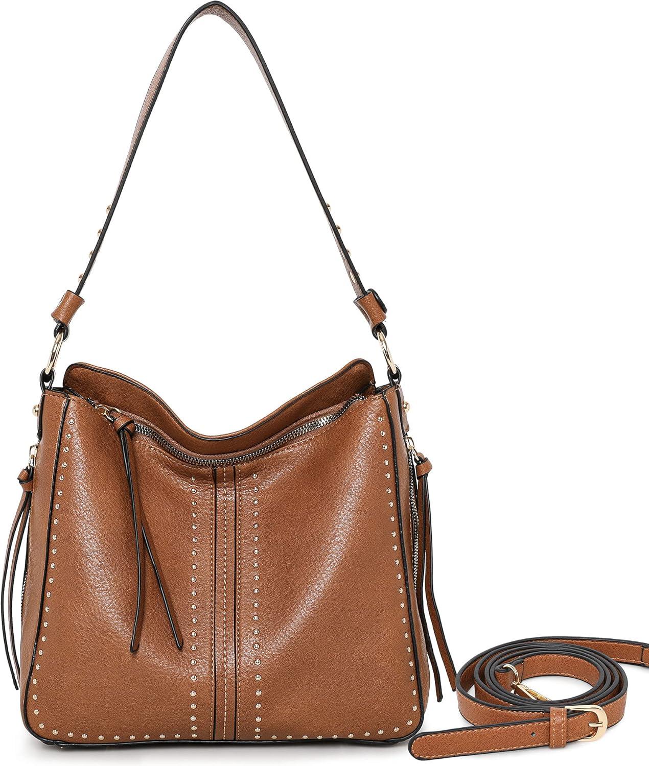 imageMontana West Purse Hobo Bags for Women Handbags Leather Cross Body Purses Totes Bag Brown