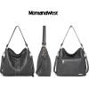 imageMontana West Hobo Bag for Women Large Conceal Carry Purse and Handbag Crossbody Shoulder Bag with HolsterDark Grey