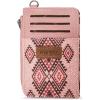 imageMontana West Wrangler Credit Card Holder Aztec Slim Wallet Keychain for Women Western Purse GiftsAztec Pink