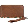 imageMontana West Wrangler Wristlet Wallet Western Wallets for Women Aztec Knitted Womens Wallet Large Capacity Ladies Wallet RFID Clutch Purse Credit Card Holder for WomenAngel Brown