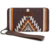 imageMontana West Wrangler Wristlet Wallet Western Wallets for Women Aztec Knitted Womens Wallet Large Capacity Ladies Wallet RFID Clutch Purse Credit Card Holder for WomenAngel Coffee
