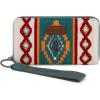 imageMontana West Wrangler Wristlet Wallet Western Wallets for Women Aztec Knitted Womens Wallet Large Capacity Ladies Wallet RFID Clutch Purse Credit Card Holder for WomenNavy Blue