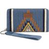 imageMontana West Wrangler Wristlet Wallet Western Wallets for Women Aztec Knitted Womens Wallet Large Capacity Ladies Wallet RFID Clutch Purse Credit Card Holder for WomenAngel Jean
