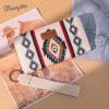 imageMontana West Wrangler Wristlet Wallet Western Wallets for Women Aztec Knitted Womens Wallet Large Capacity Ladies Wallet RFID Clutch Purse Credit Card Holder for WomenBeige