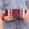 imageMontana West Wrangler Wristlet Wallet Western Wallets for Women Aztec Knitted Womens Wallet Large Capacity Ladies Wallet RFID Clutch Purse Credit Card Holder for WomenBurgundy
