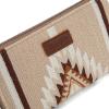 imageMontana West Wrangler Wristlet Wallet Western Wallets for Women Aztec Knitted Womens Wallet Large Capacity Ladies Wallet RFID Clutch Purse Credit Card Holder for WomenAngel Khaki